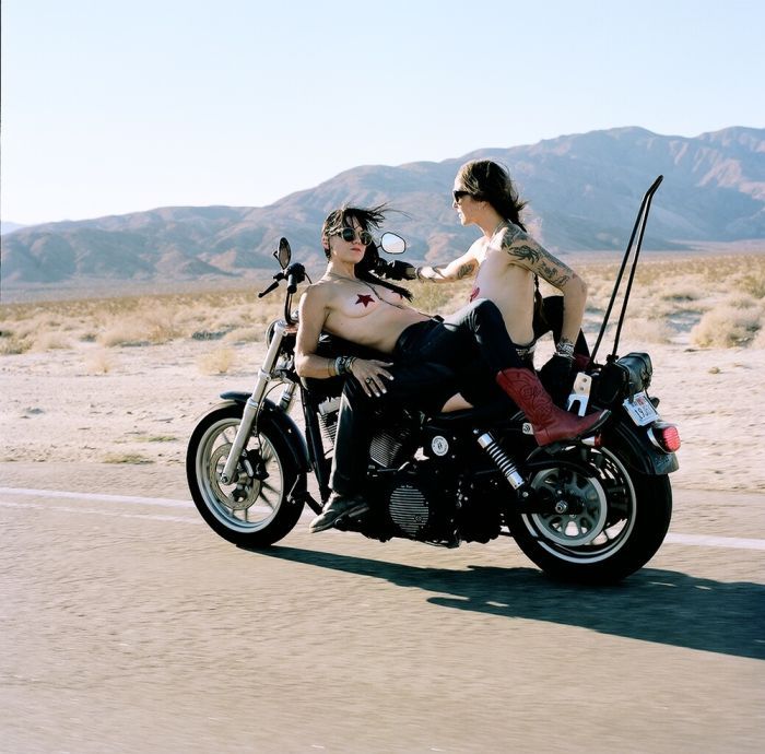 Girls on a motorcycle in Xuzhou