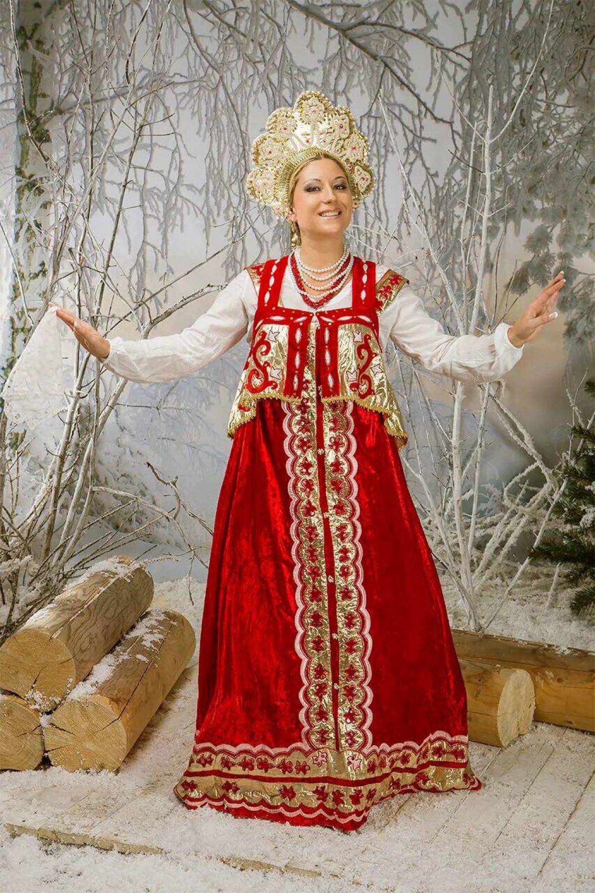 Girls in Slavic costumes in Xuzhou
