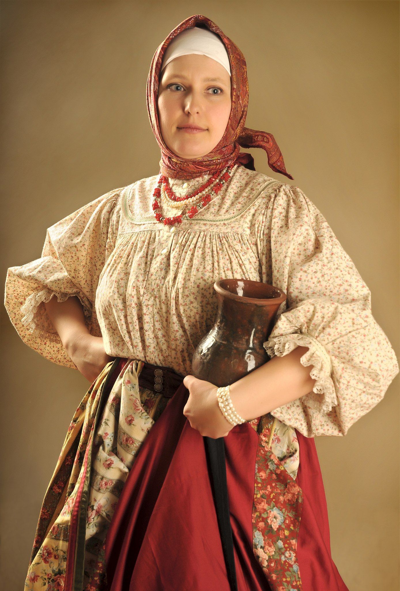 Girls in Slavic costumes in Xuzhou