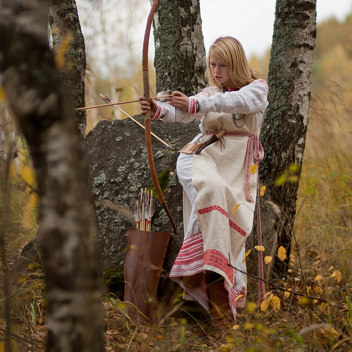 Sexy photo Girls in Slavic costumes in Xuzhou